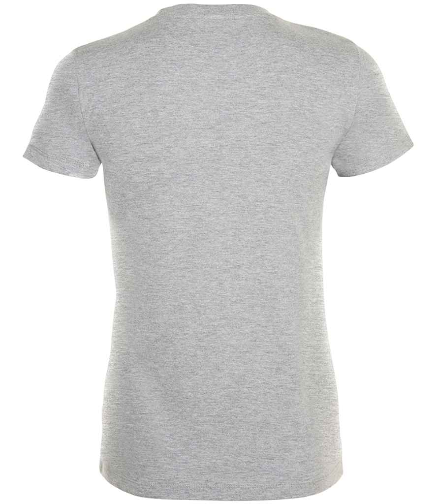 SOL'S Ladies Regent T-Shirt in Grey Marl, back view