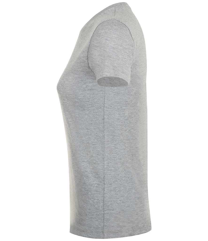 SOL'S Ladies Regent T-Shirt in Grey Marl, side view