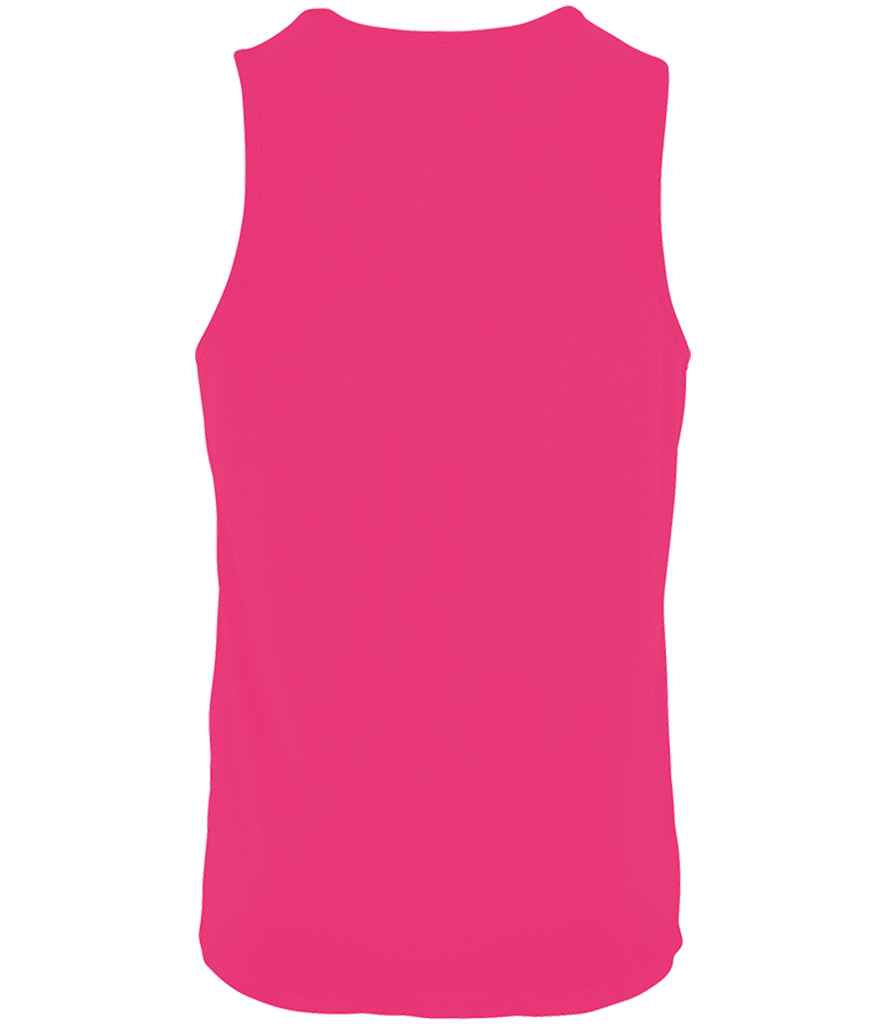 SOL'S Sporty Performance Tank Top in Neon Pink, back view