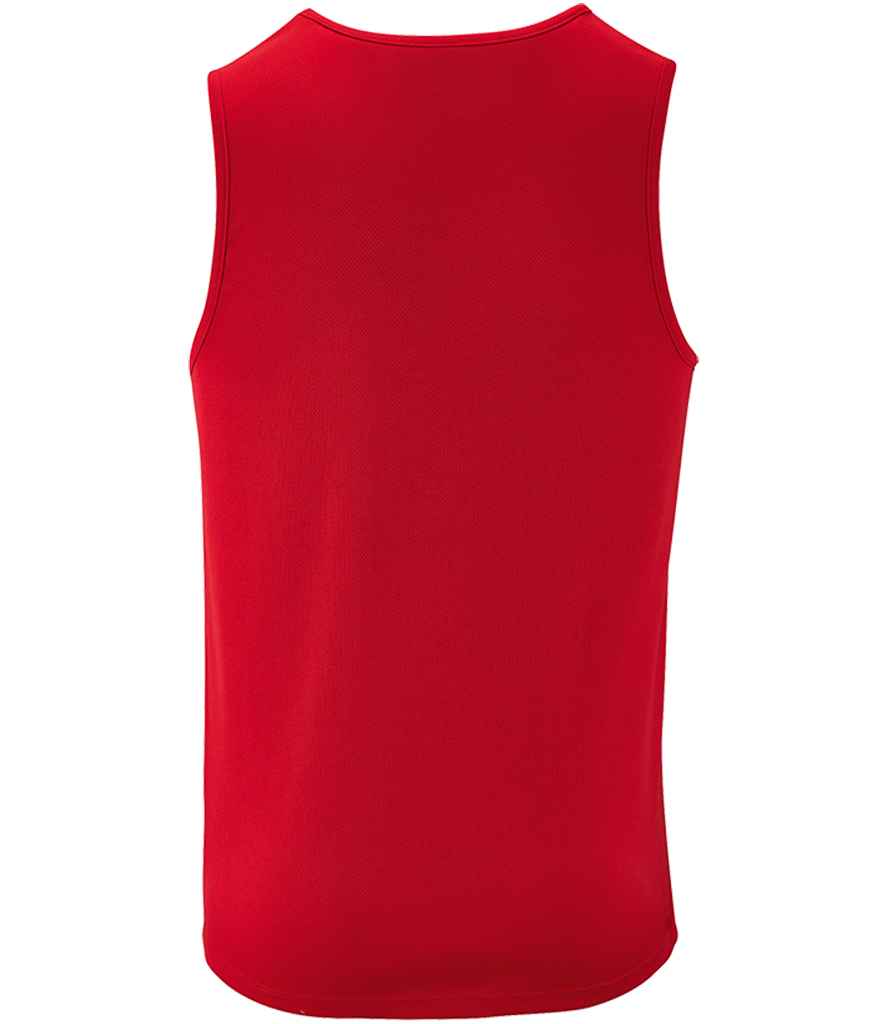 SOL'S Sporty Performance Tank Top in Red, back view