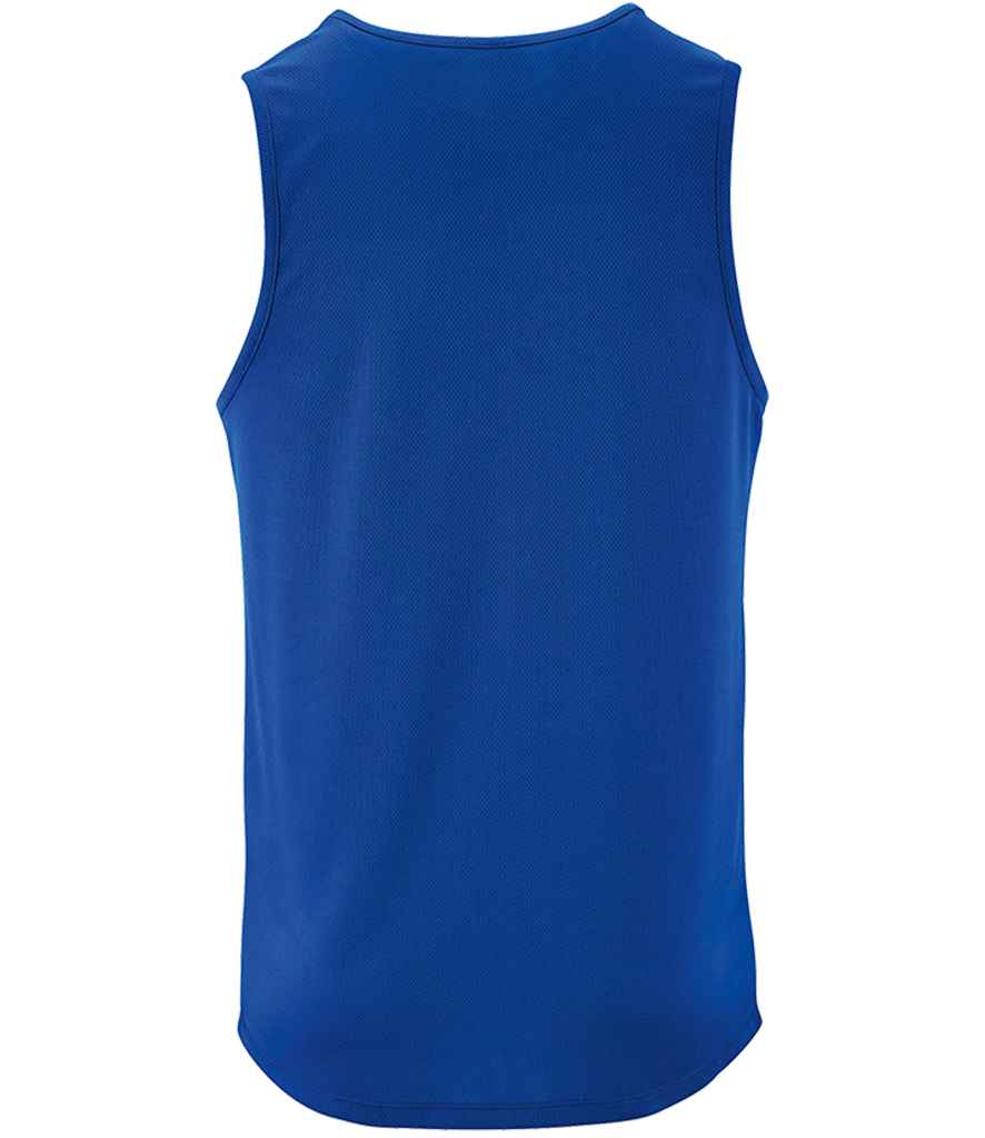 SOL'S Sporty Performance Tank Top in Royal Blue, back view