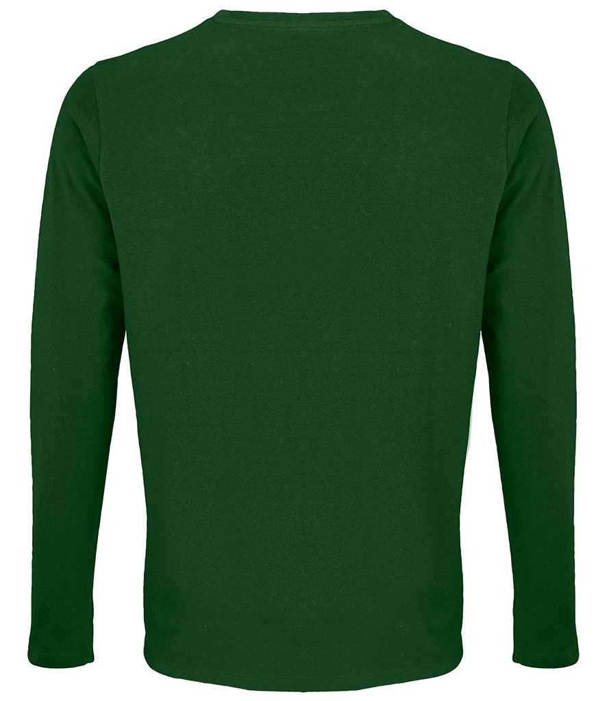 SOL'S Imperial Long Sleeve T-Shirt in Bottle Green, back view