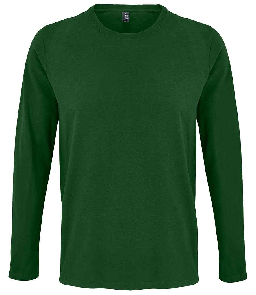 SOL'S Imperial Long Sleeve T-Shirt in Bottle Green, front view