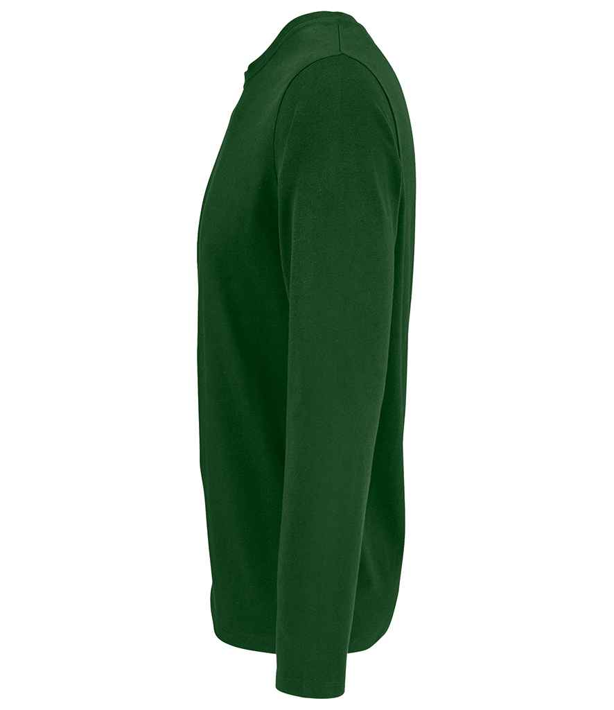 SOL'S Imperial Long Sleeve T-Shirt in Bottle Green, side view