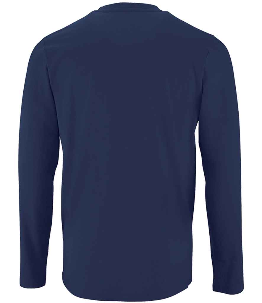SOL'S Imperial Long Sleeve T-Shirt in French Navy, back view