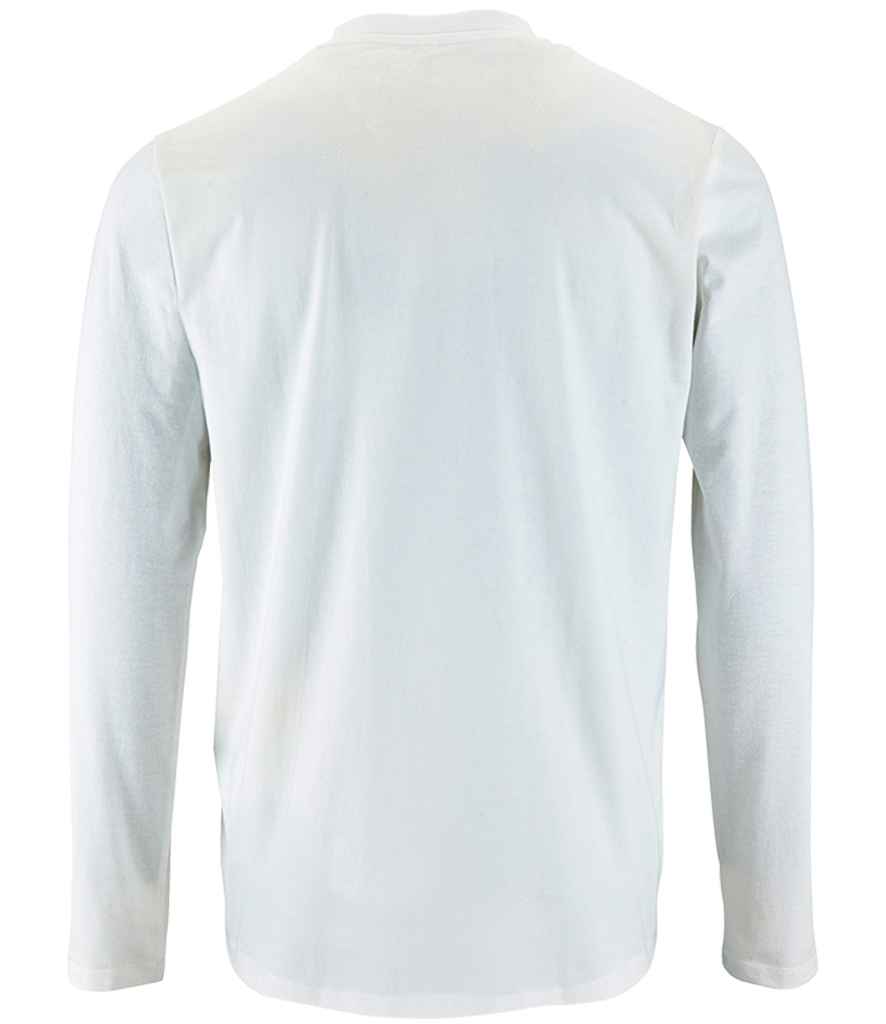 SOL'S Imperial Long Sleeve T-Shirt in White, back view