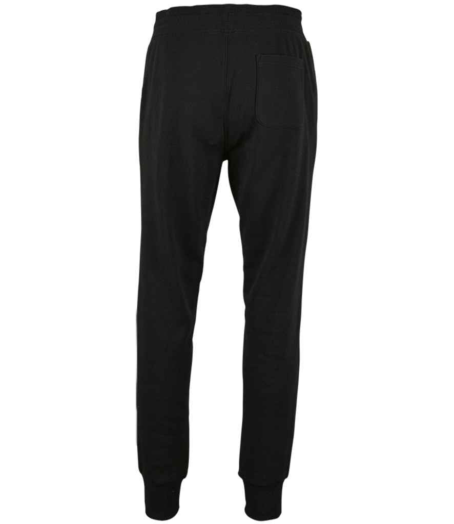 SOL'S Jake Slim Fit Jog Pants in Black, back view