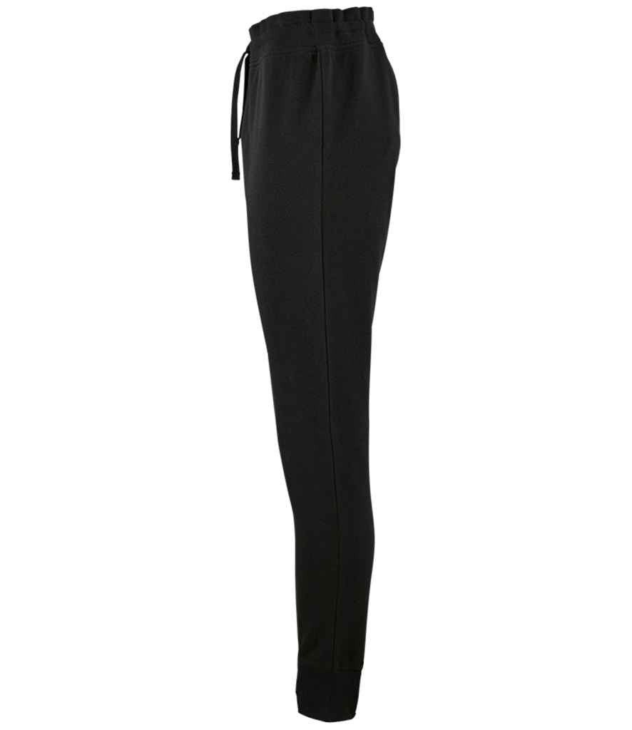 SOL'S Ladies Jake Slim Fit Jog Pants in Black, side view