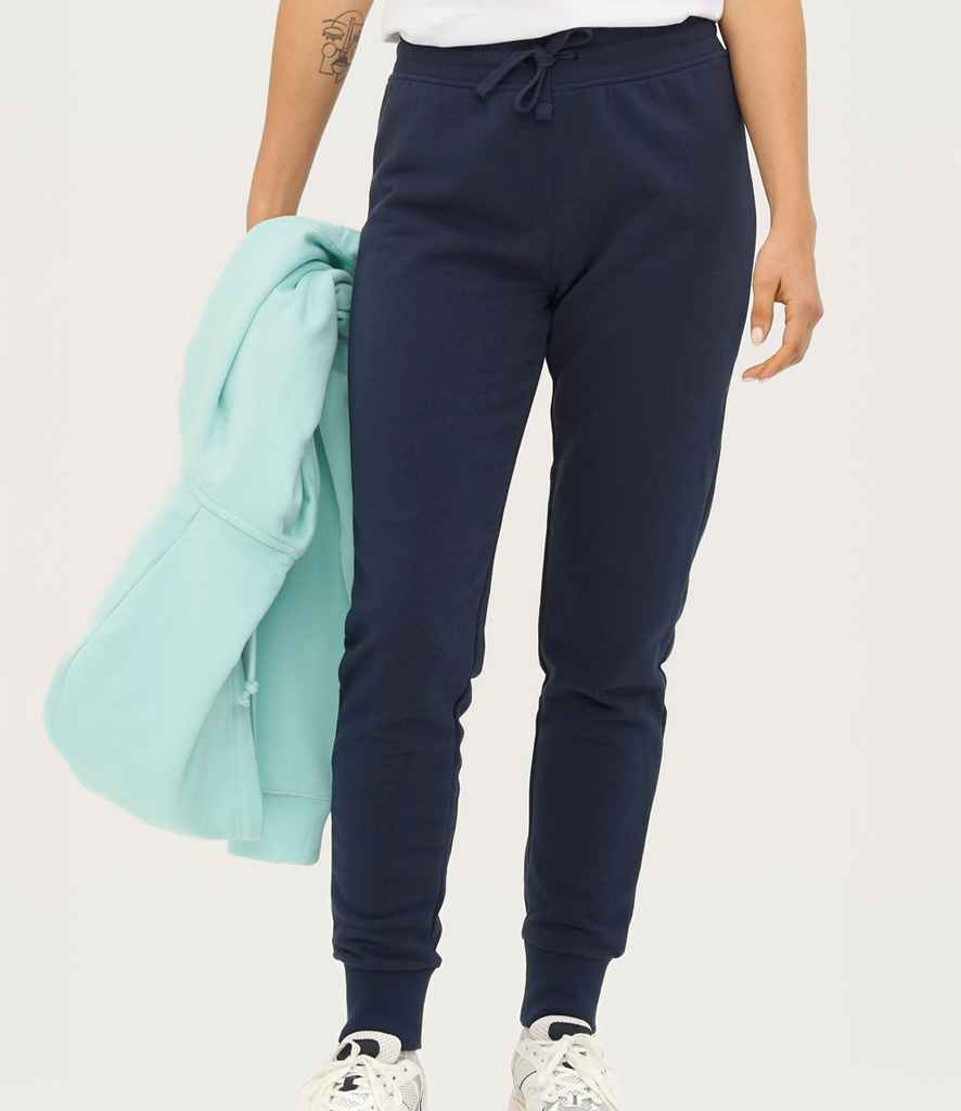 SOL'S Ladies Jake Slim Fit Jog Pants in French Navy