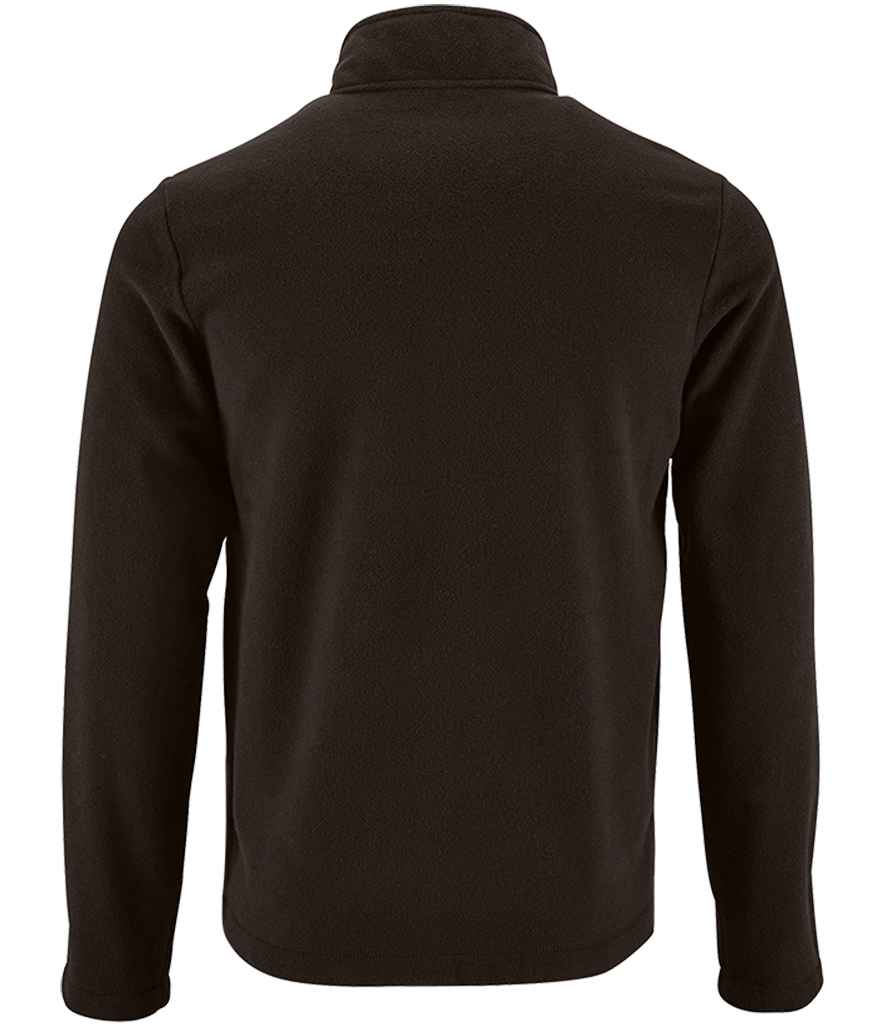 SOL'S Norman Fleece Jacket in Black, back view