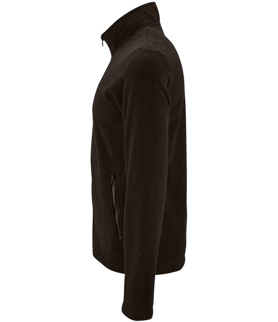 SOL'S Norman Fleece Jacket in Black, side view