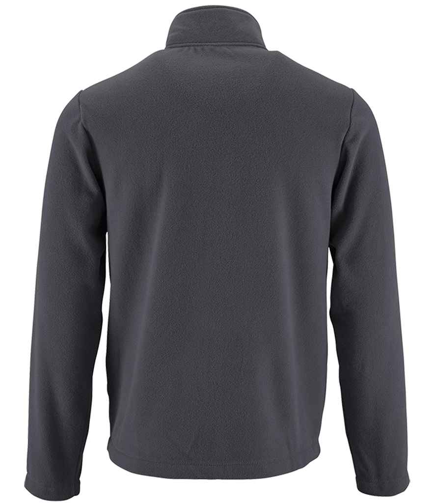 SOL'S Norman Fleece Jacket in Charcoal, back view
