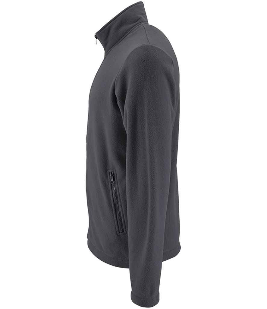 SOL'S Norman Fleece Jacket in Charcoal, side view