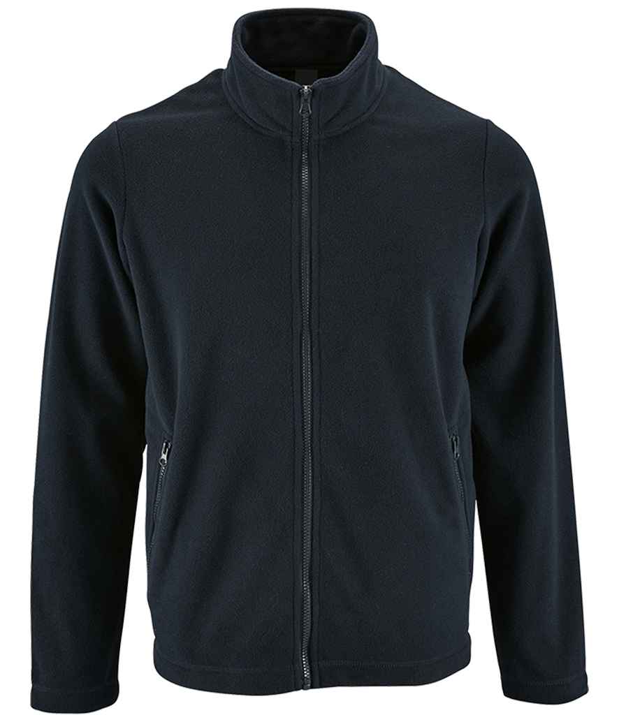 SOL'S Norman Fleece Jacket in Navy, front view