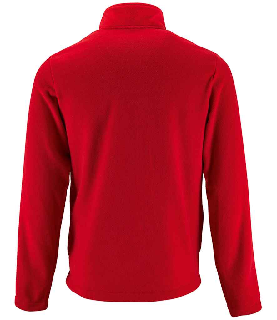 SOL'S Norman Fleece Jacket in Red, back view