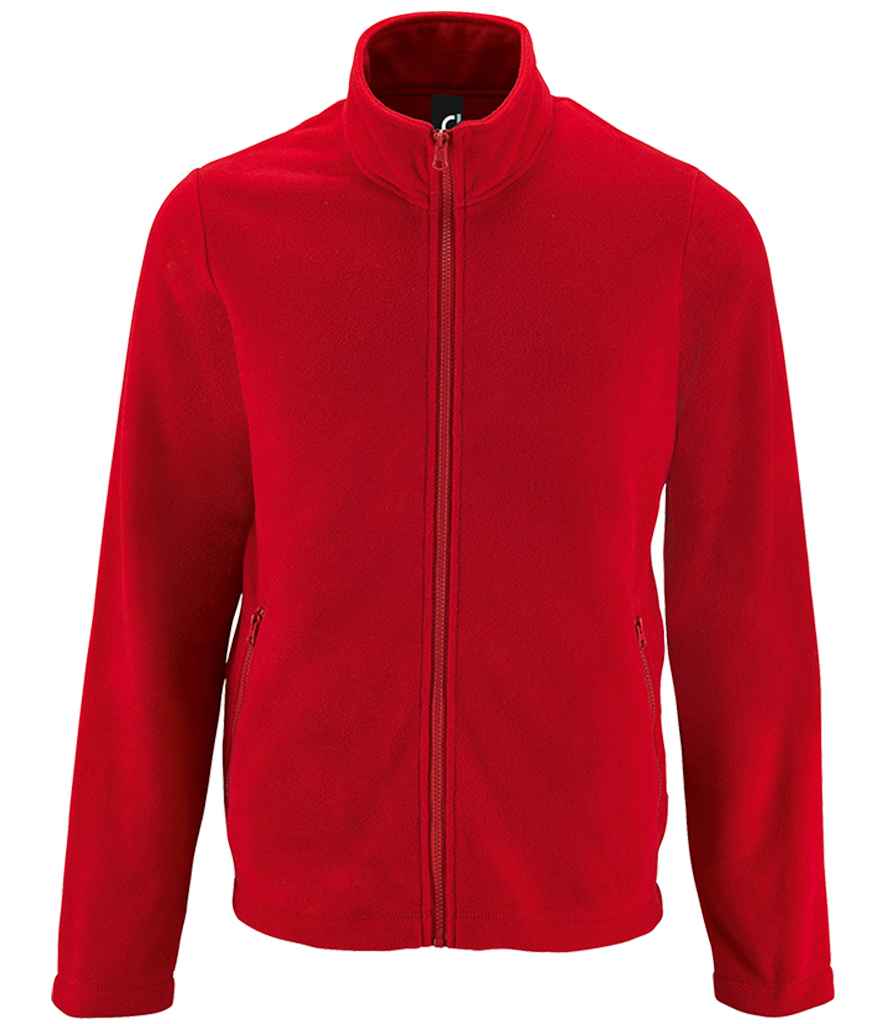 SOL'S Norman Fleece Jacket in Red, front view
