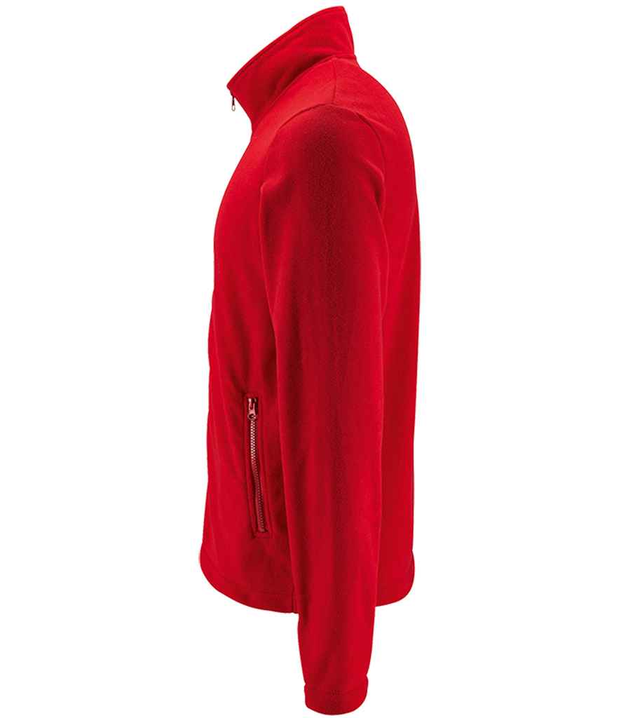SOL'S Norman Fleece Jacket in Red, side view