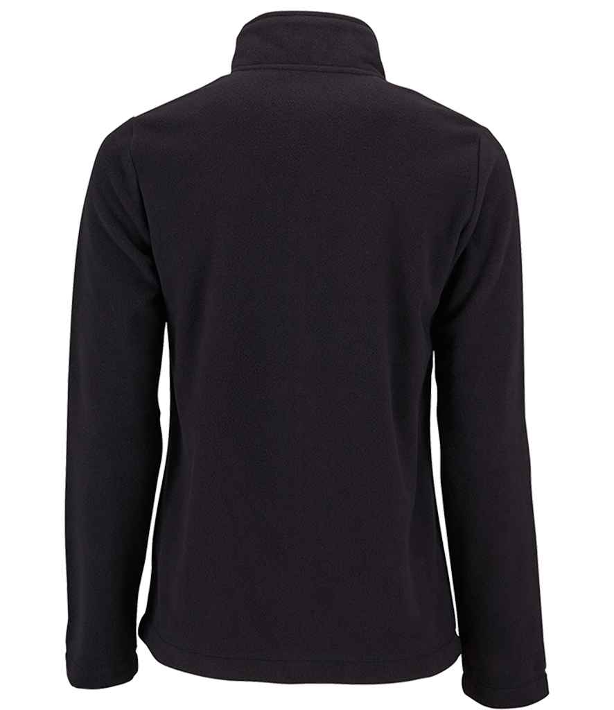 SOL'S Ladies Norman Fleece Jacket in Black, back view