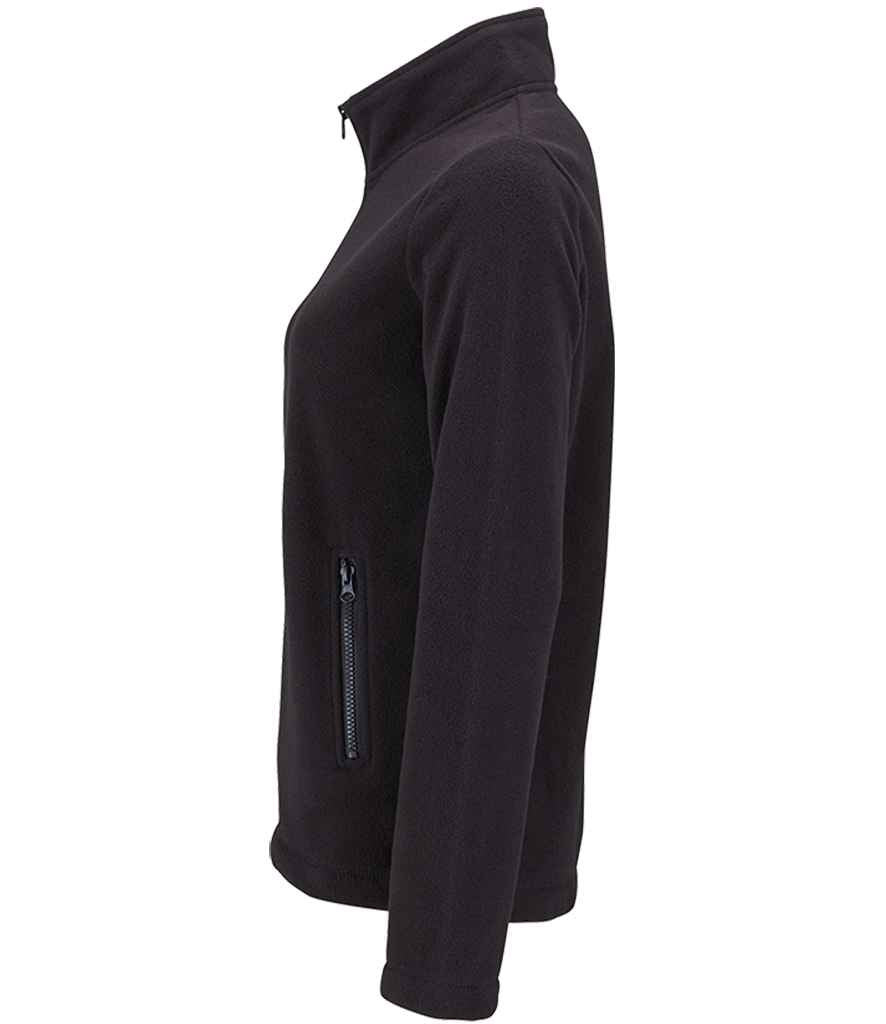 SOL'S Ladies Norman Fleece Jacket in Black, side view
