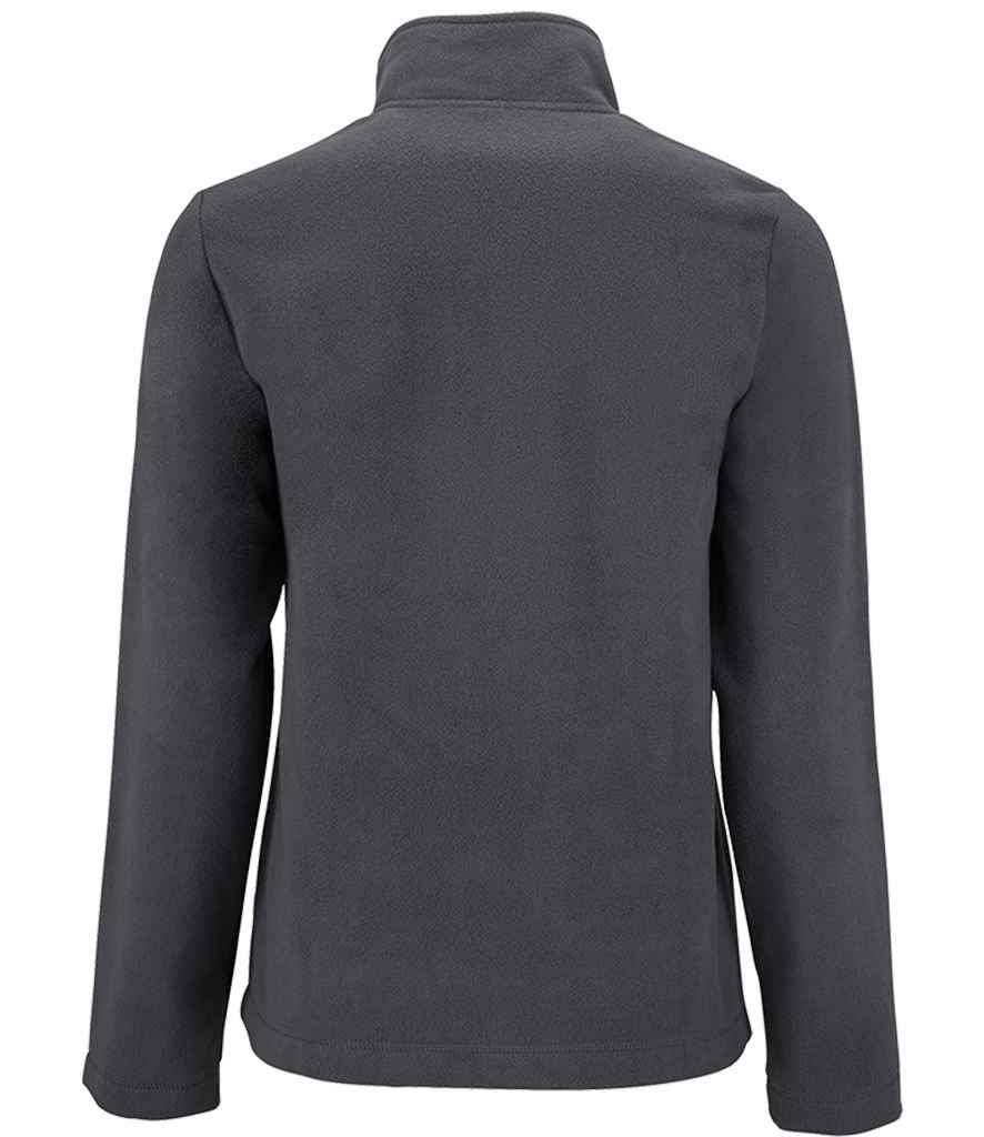 SOL'S Ladies Norman Fleece Jacket in Charcoal, back view