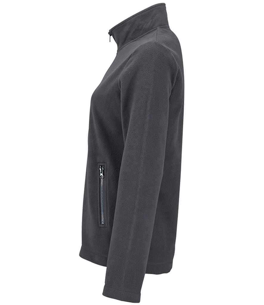 SOL'S Ladies Norman Fleece Jacket in Charcoal, side view