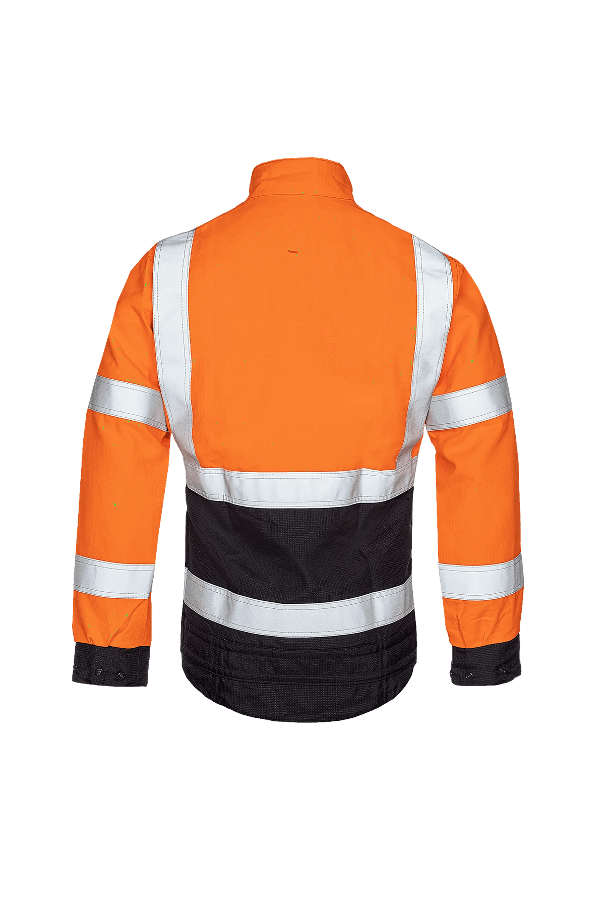 Sioen PRO Larrau in High-vis orange/Navy blue, back view