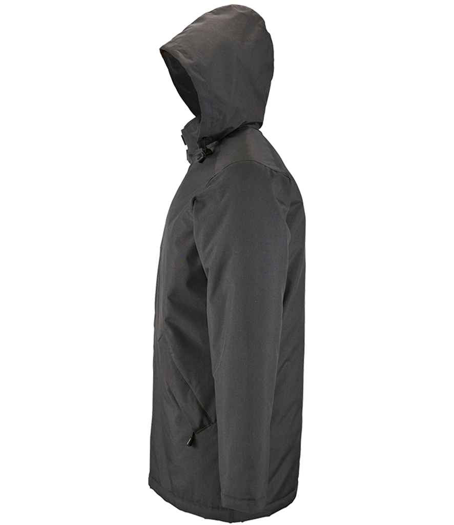 SOL'S Unisex Robyn Padded Jacket in Charcoal, side view