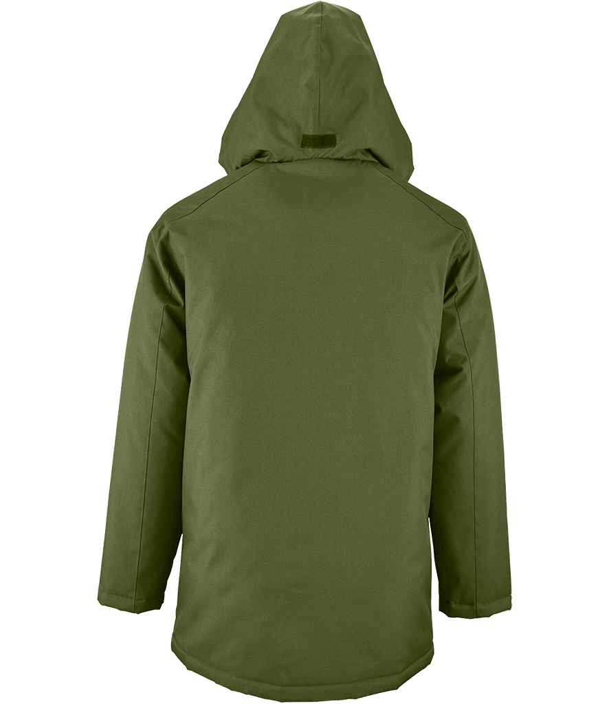 SOL'S Unisex Robyn Padded Jacket in Forest Green, back view