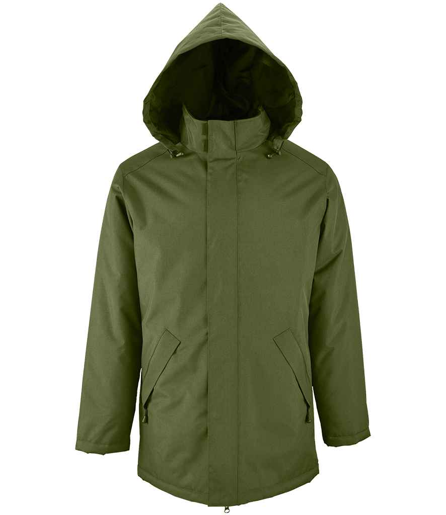 SOL'S Unisex Robyn Padded Jacket in Forest Green, front view