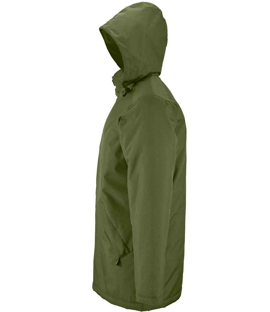 SOL'S Unisex Robyn Padded Jacket in Forest Green, side view