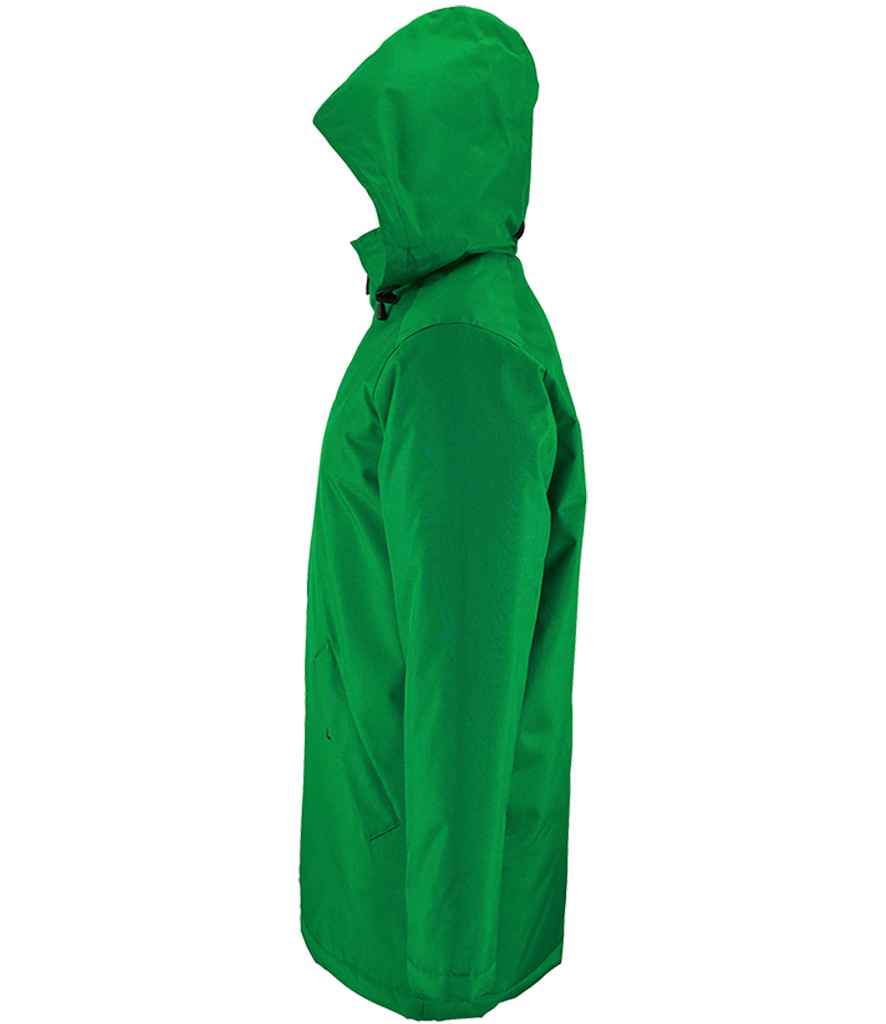 SOL'S Unisex Robyn Padded Jacket in Kelly Green, side view