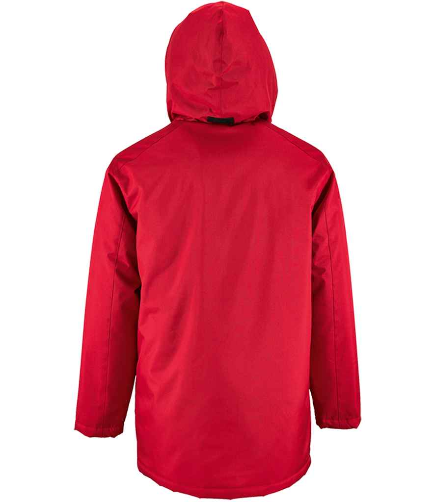 SOL'S Unisex Robyn Padded Jacket in Red, back view