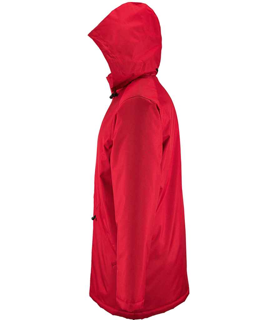 SOL'S Unisex Robyn Padded Jacket in Red, side view