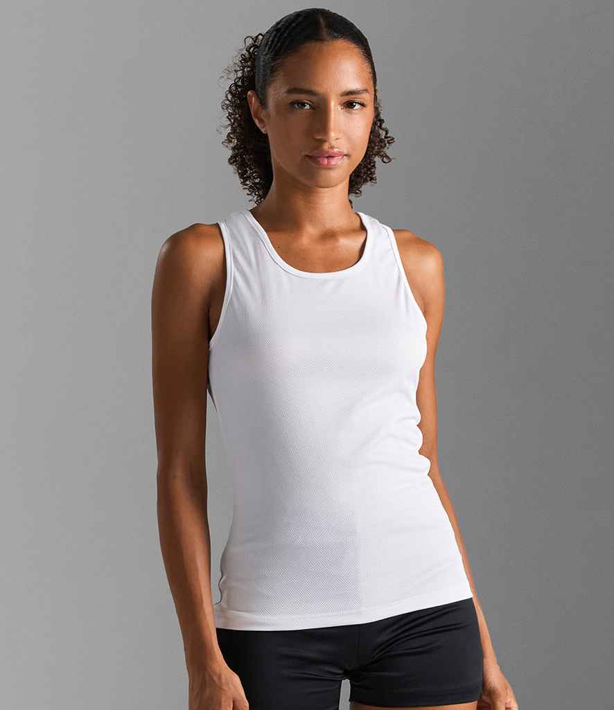 SOL'S Ladies Sporty Performance Tank Top in White