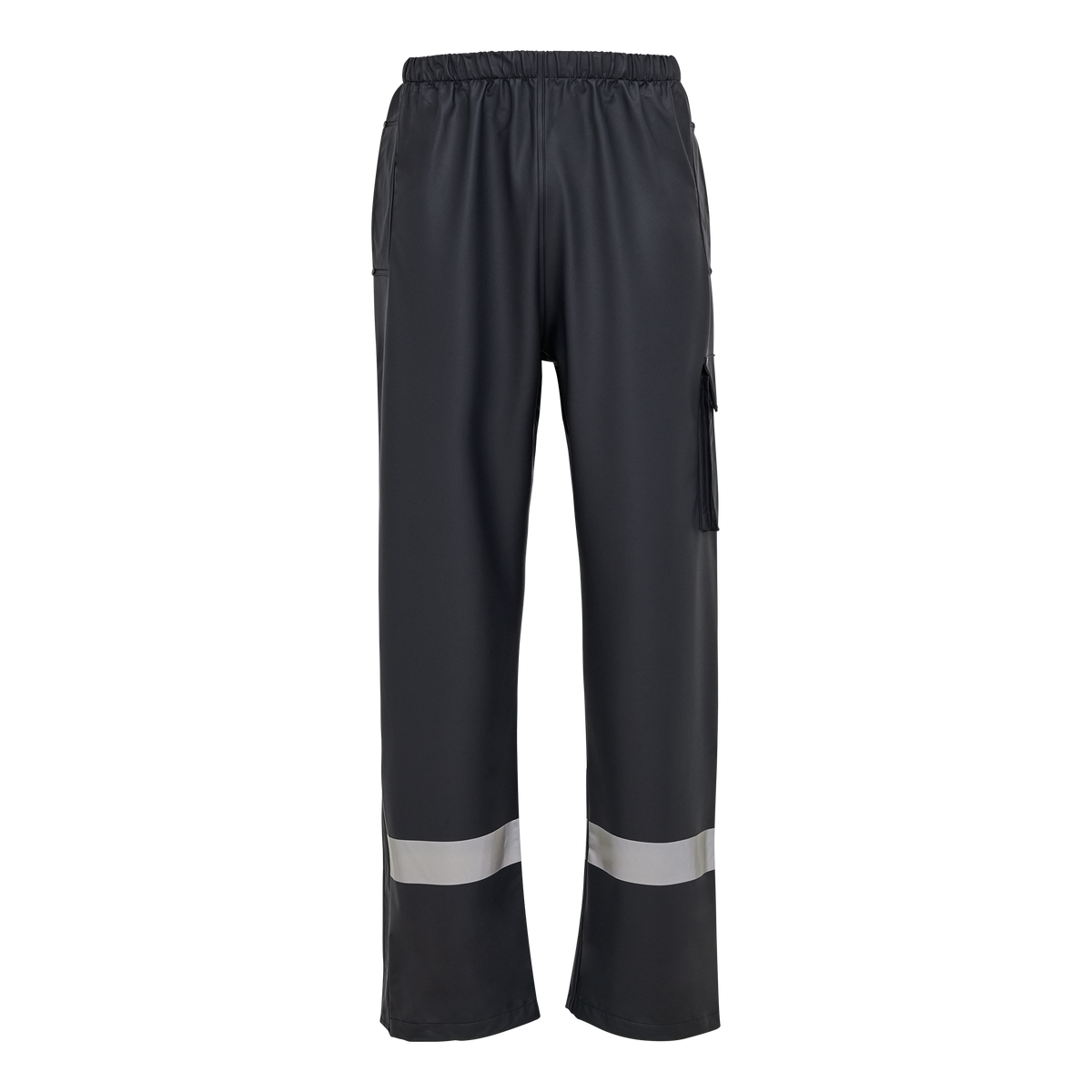 ELKA Rainwear Dry Zone D-Lux trousers with reflective stripes in Navy