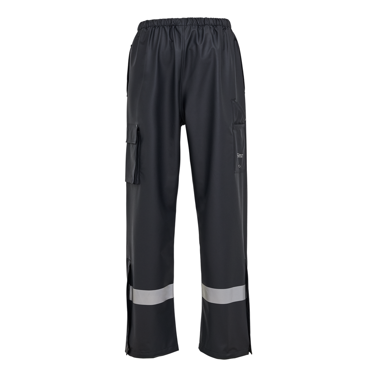 ELKA Rainwear Dry Zone D-Lux trousers with reflective stripes in Navy