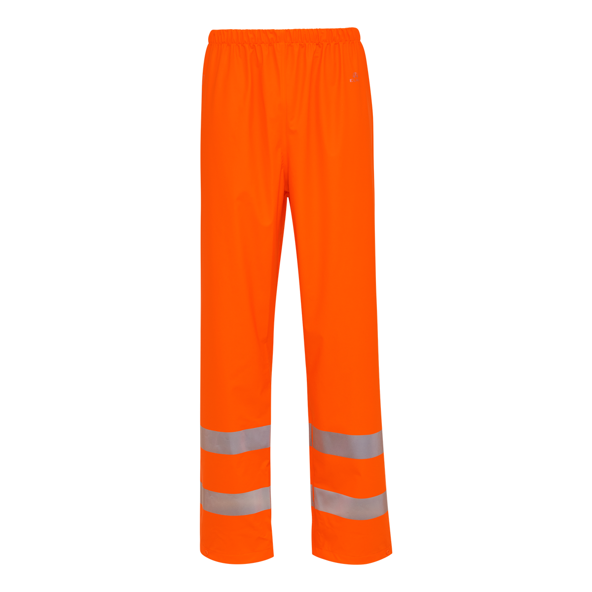 ELKA Rainwear Securetech Multinorm Pu Waist Trousers in Fl. Orange, front view