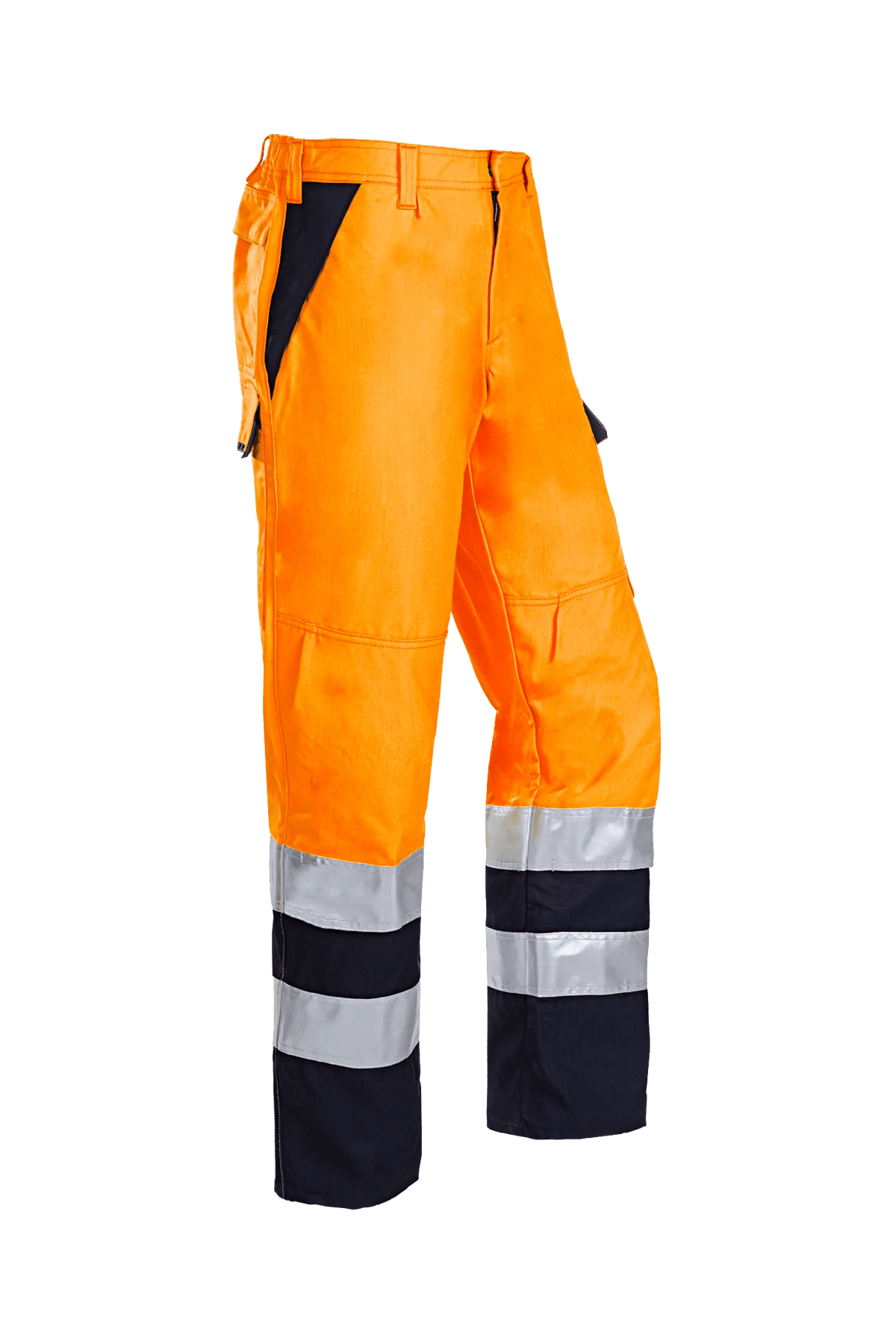 Sioen PRO Arudy in High-vis orange/Navy blue, side view