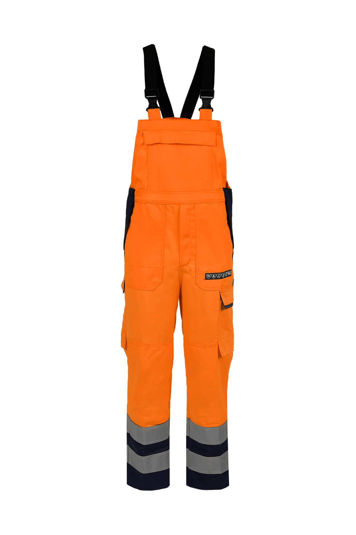 Sioen PRO Viana in High-vis orange/Navy blue, front view