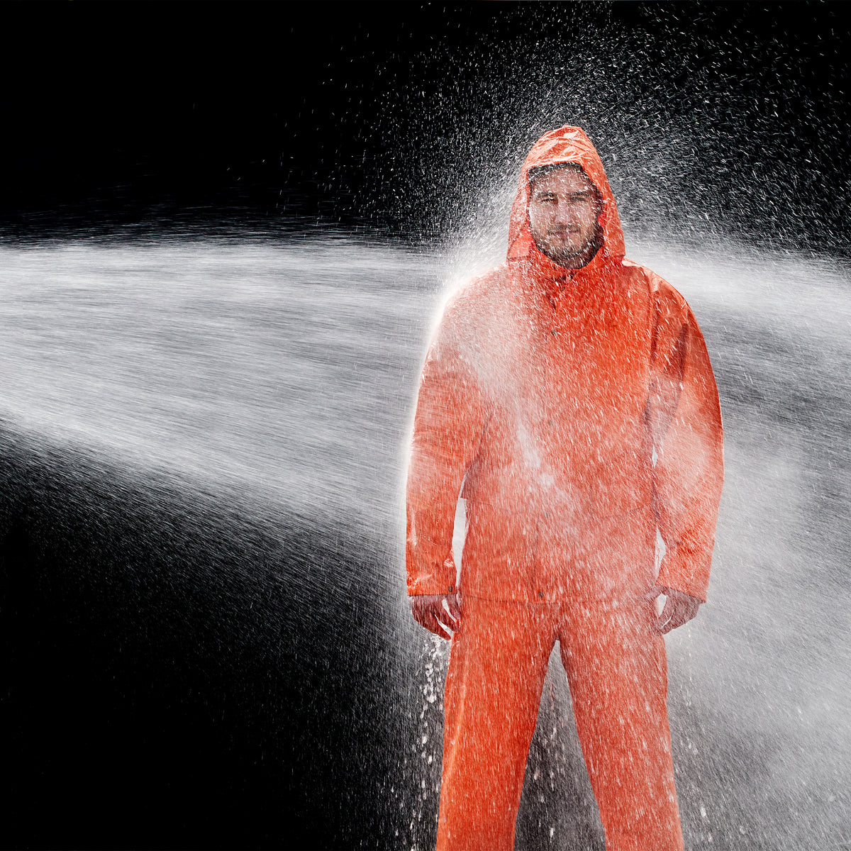ELKA Rainwear Dry Zone PU Rain Jacket in Orange