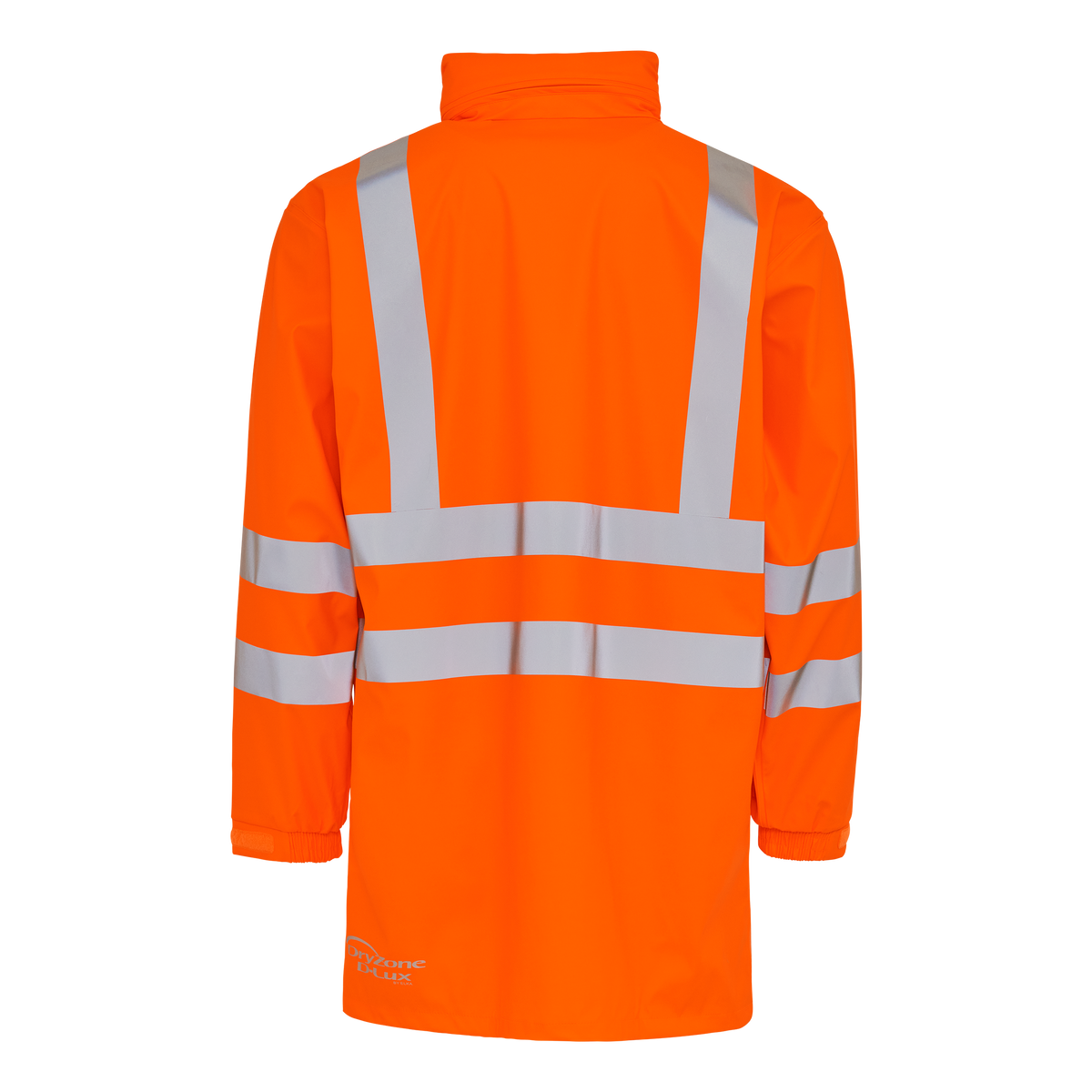 ELKA Rainwear Dry Zone Visible Jacket extra length in Fl. Orange