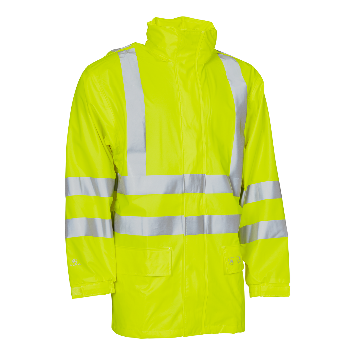 ELKA Rainwear Securetech Multinorm visible Pu Jacket in Fl. Yellow