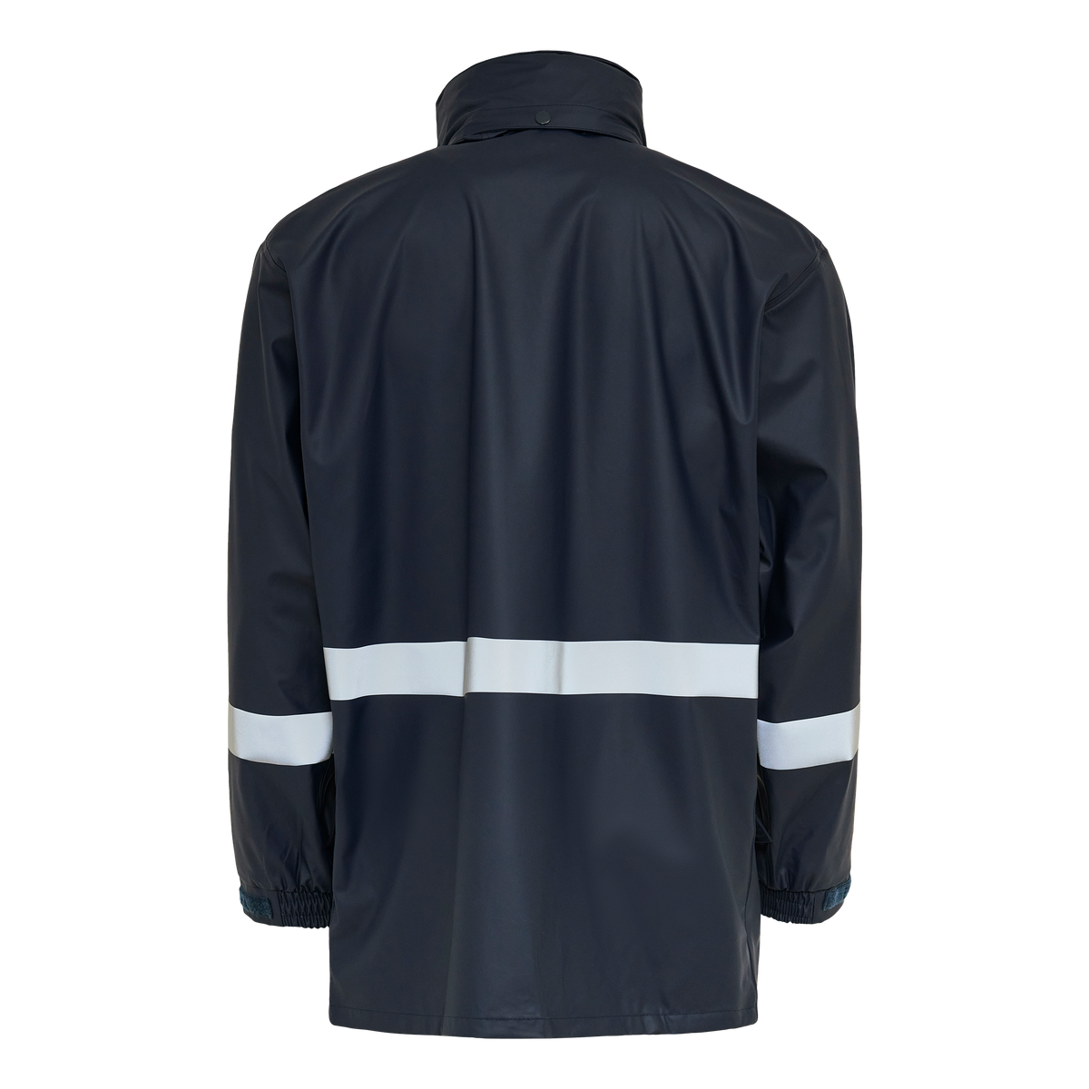 ELKA Rainwear Securetech Multinorm Pu Jacket with reflective tape in Navy