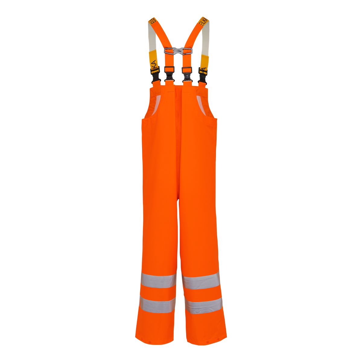 ELKA Rainwear Securetech Multinorm Pu Bib & Brace in Fl. Orange