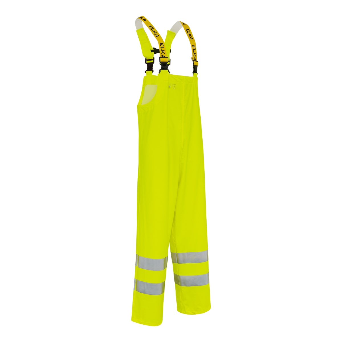 ELKA Rainwear Securetech Multinorm Pu Bib & Brace in Fl. Yellow