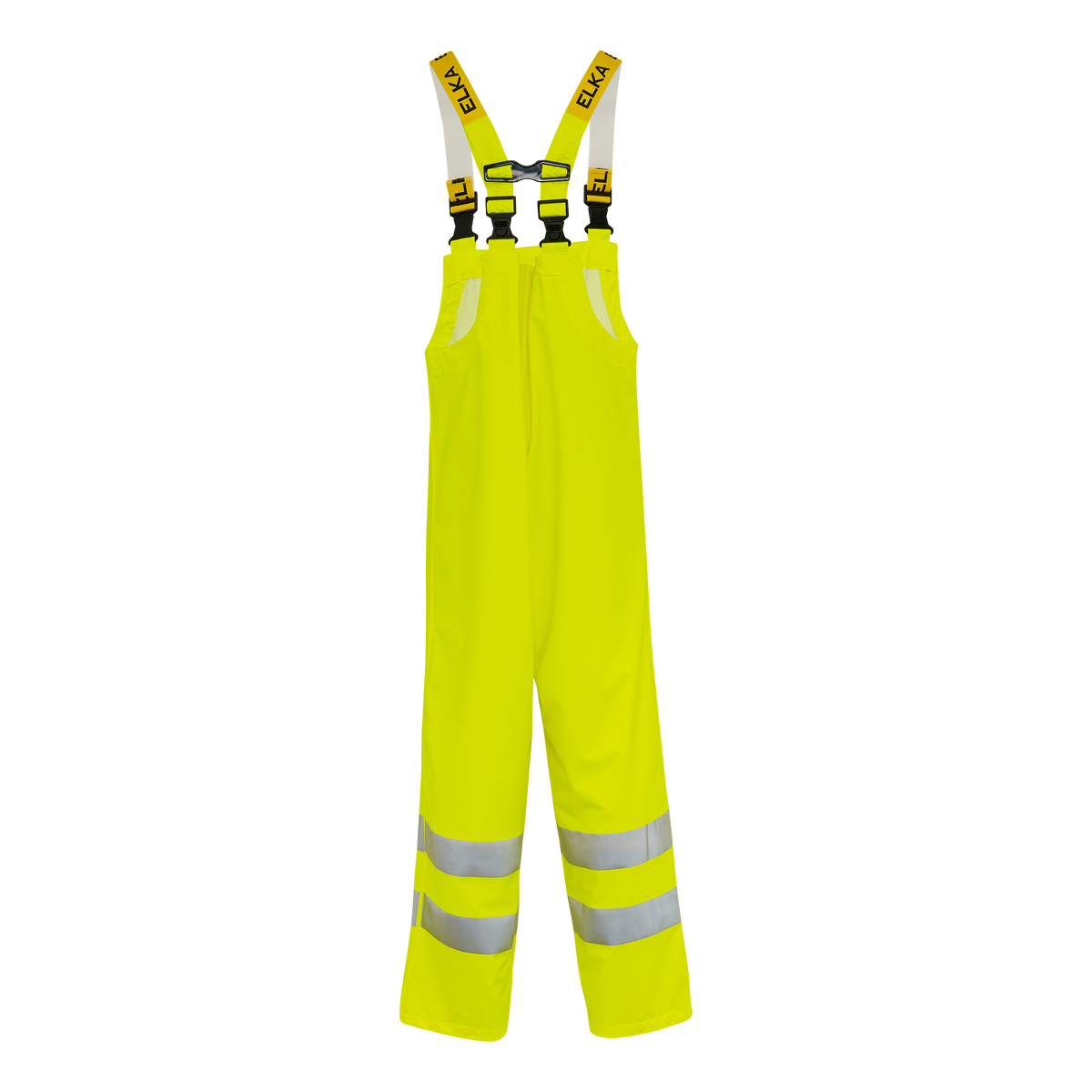ELKA Rainwear Securetech Multinorm Pu Bib & Brace in Fl. Yellow