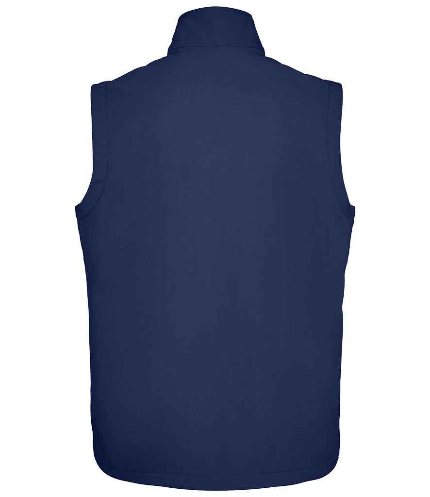 SOL'S Race Soft Shell Bodywarmer in French Navy, back view