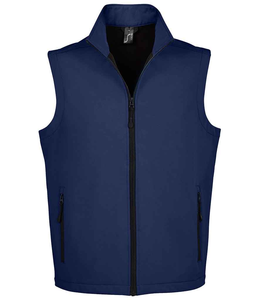 SOL'S Race Soft Shell Bodywarmer in French Navy, front view