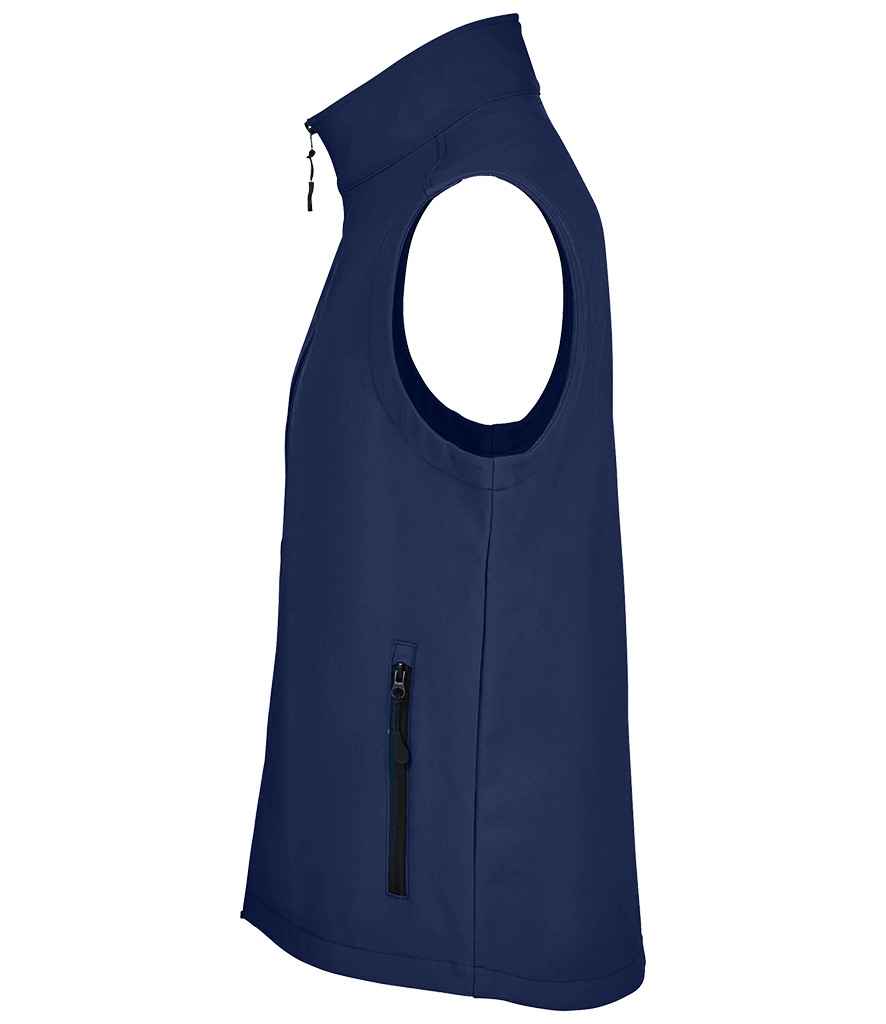 SOL'S Race Soft Shell Bodywarmer in French Navy, side view
