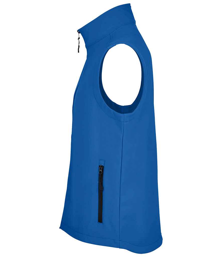 SOL'S Race Soft Shell Bodywarmer in Royal Blue, side view